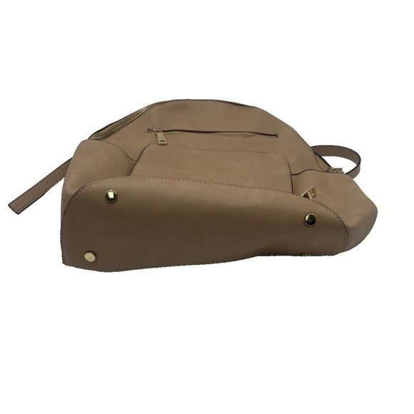 INC Kolleene Large Dome Backpack - Camel - Gold New (Missing 1 Zipper Pull Tab) - Picture 3 of 7